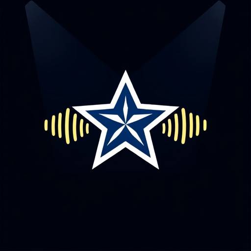 Logotipo de TeleEstudio Estrella: Una estrella estilizada con ondas de sonido.
